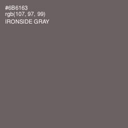 #6B6163 - Ironside Gray Color Image